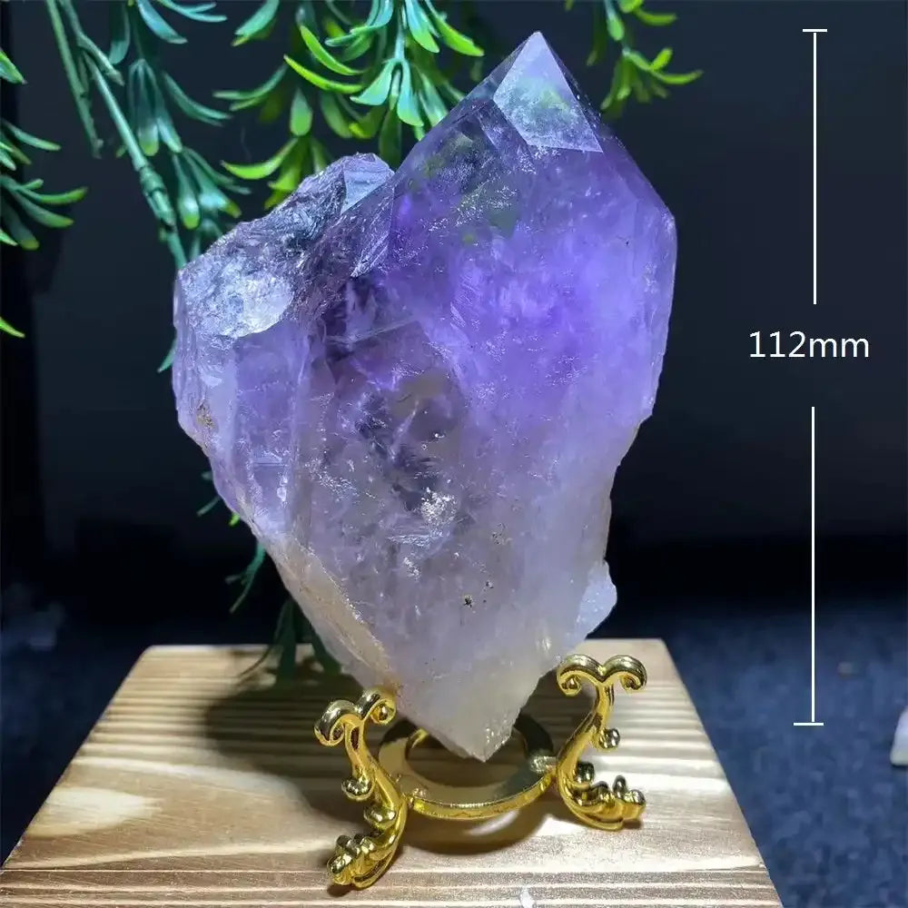 Amethyst Crystal Point with Display Stand