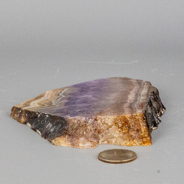 Amethyst "Laced" Agate Crystal Slabs-Slabs-Crystal Destiny-Amethyst Agate-282g - 6.00"L x 4.00"W-Crystal Destiny