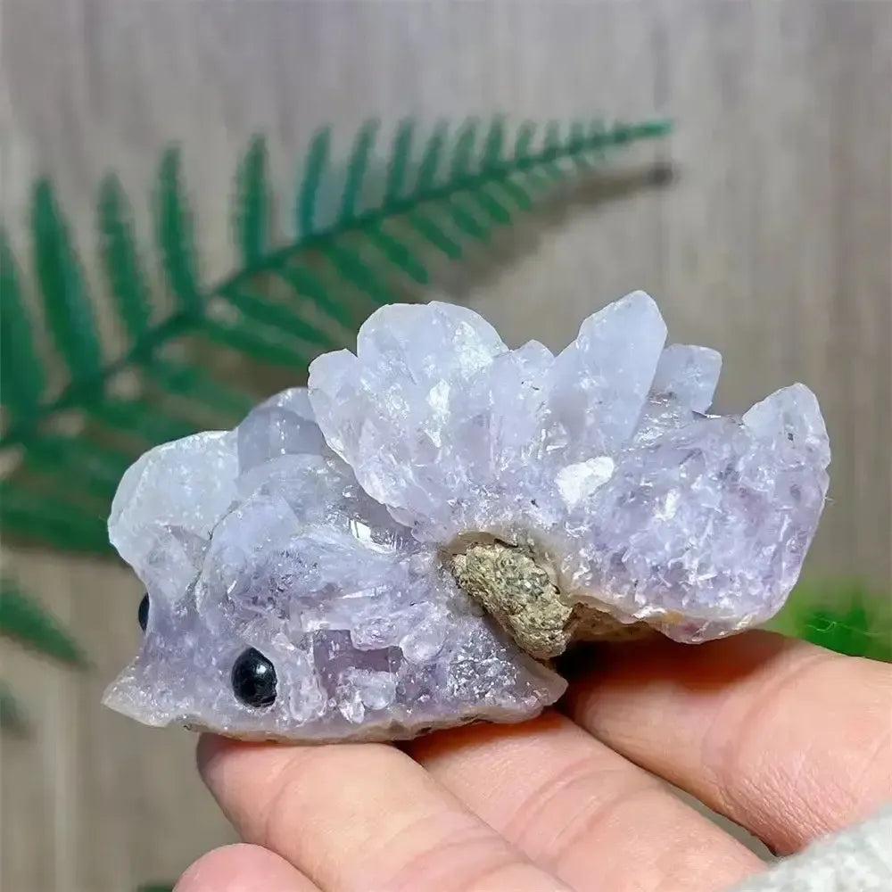 Amethyst Quartz Hedgehog Crystal Cluster | Natural Specimen
