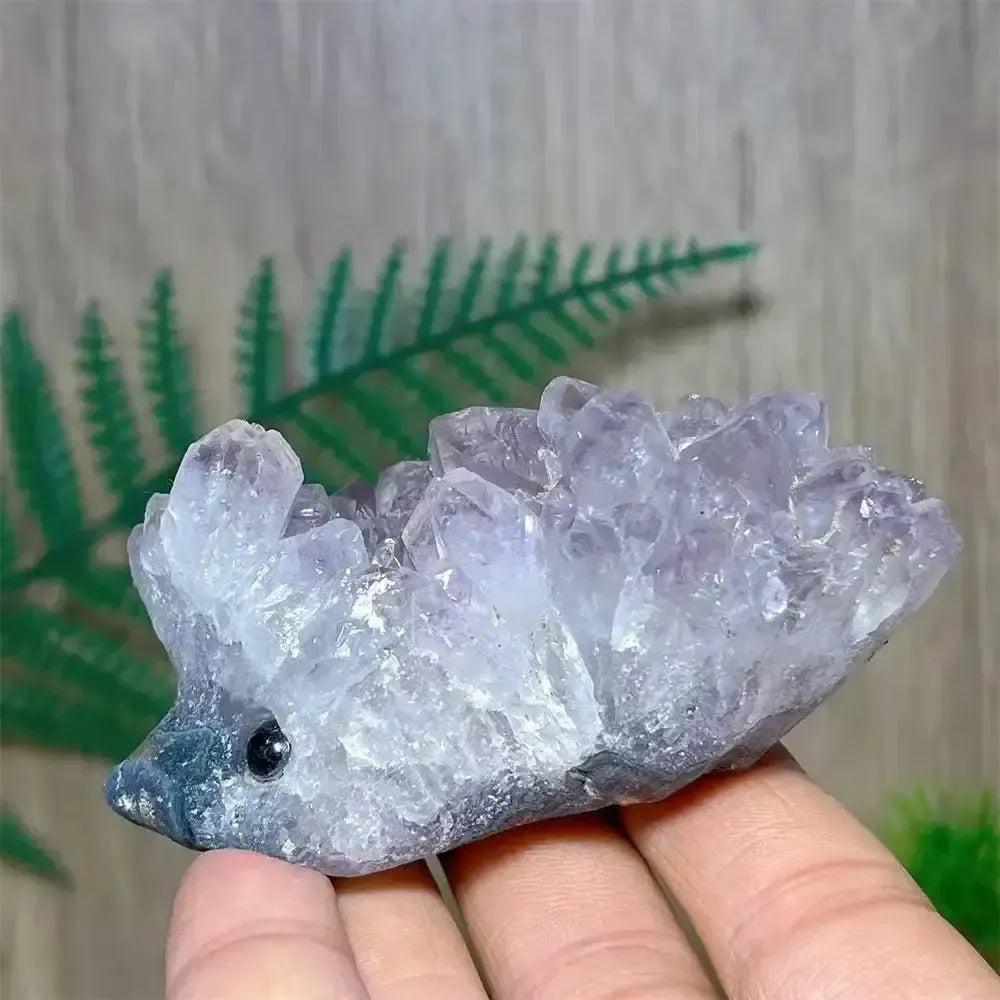 Amethyst Quartz Hedgehog Crystal Cluster | Natural Specimen