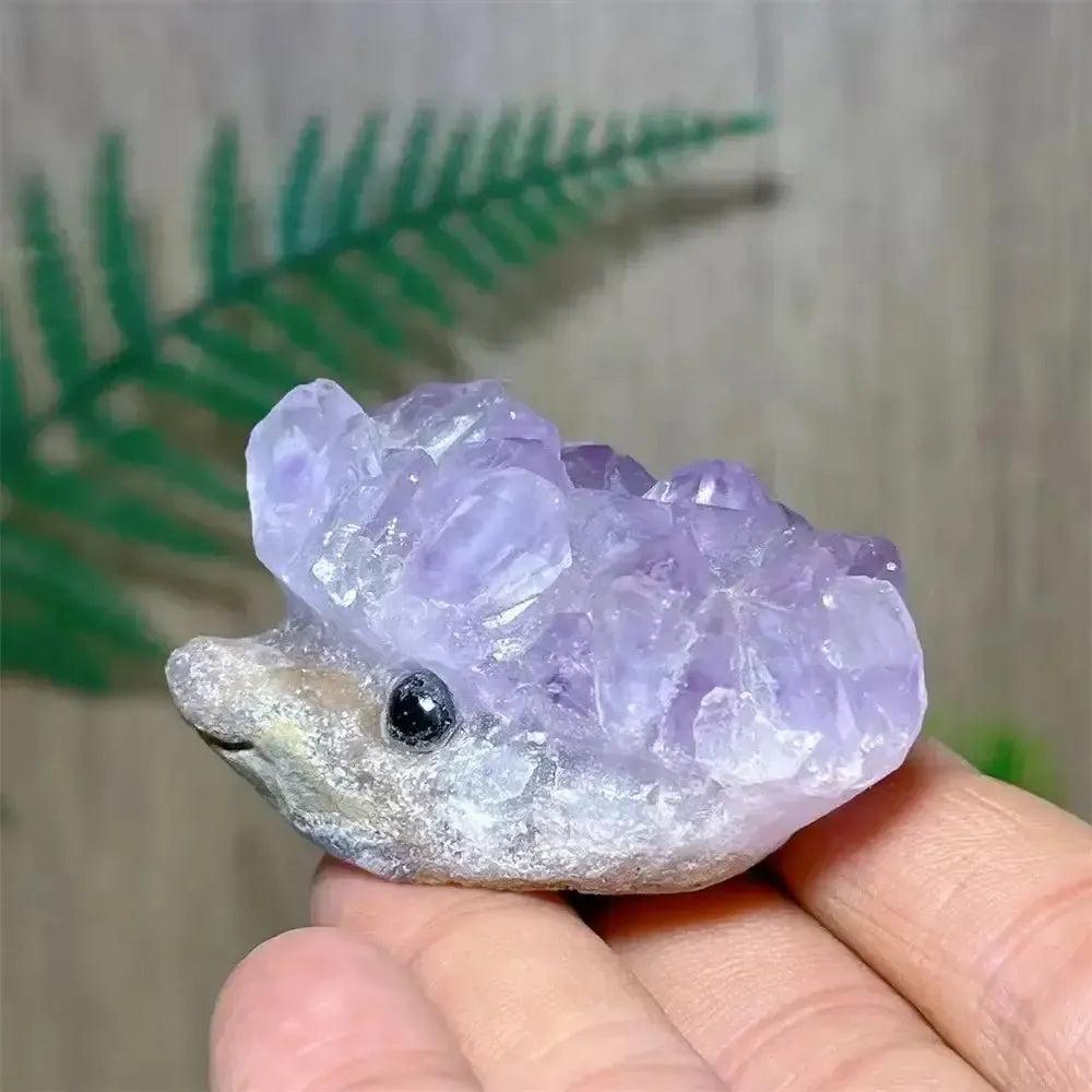 Amethyst Quartz Hedgehog Crystal Cluster | Natural Specimen