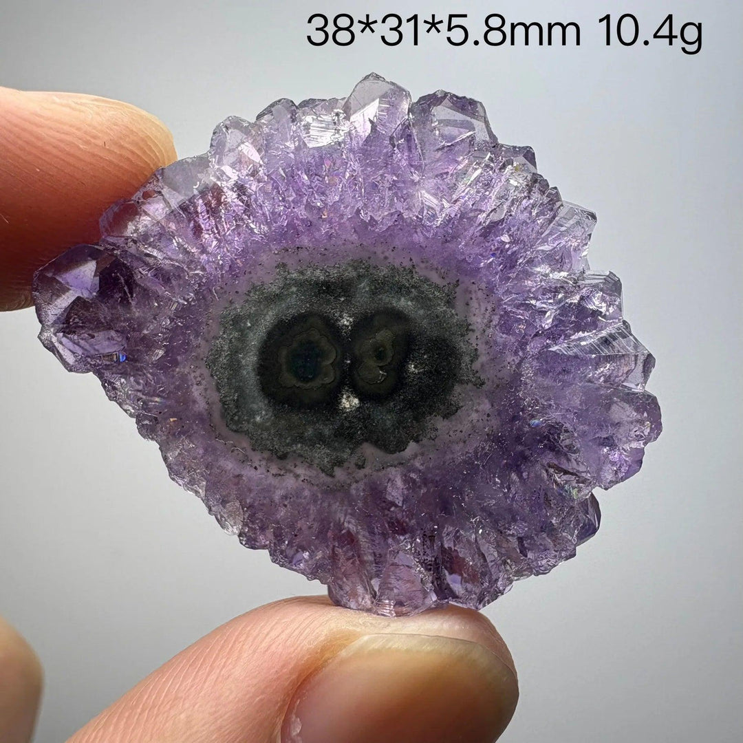 Natural Uruguayan amethyst slice crystal, home decor item, extremely rare