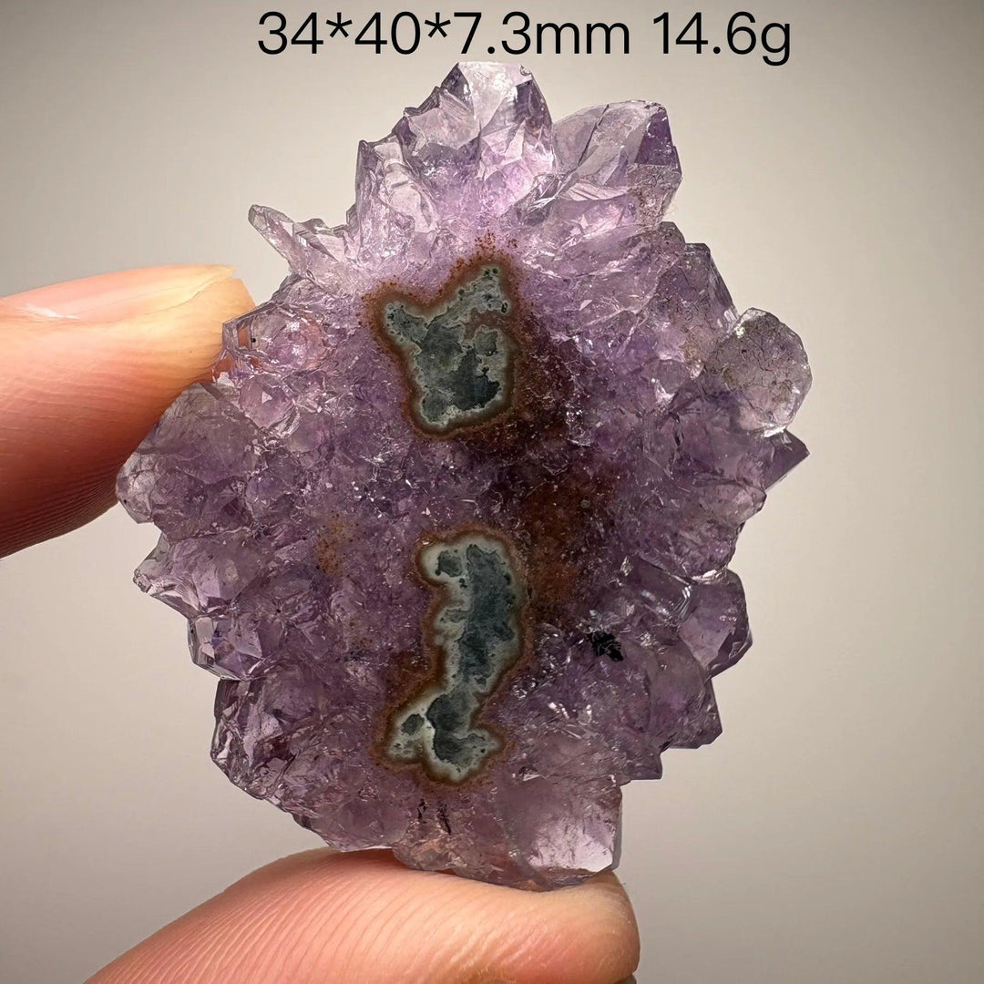 Natural Uruguayan amethyst slice crystal, home decor item, extremely rare