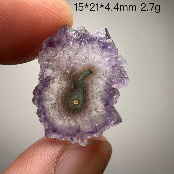 Natural Uruguayan amethyst slice crystal, home decor item, extremely rare