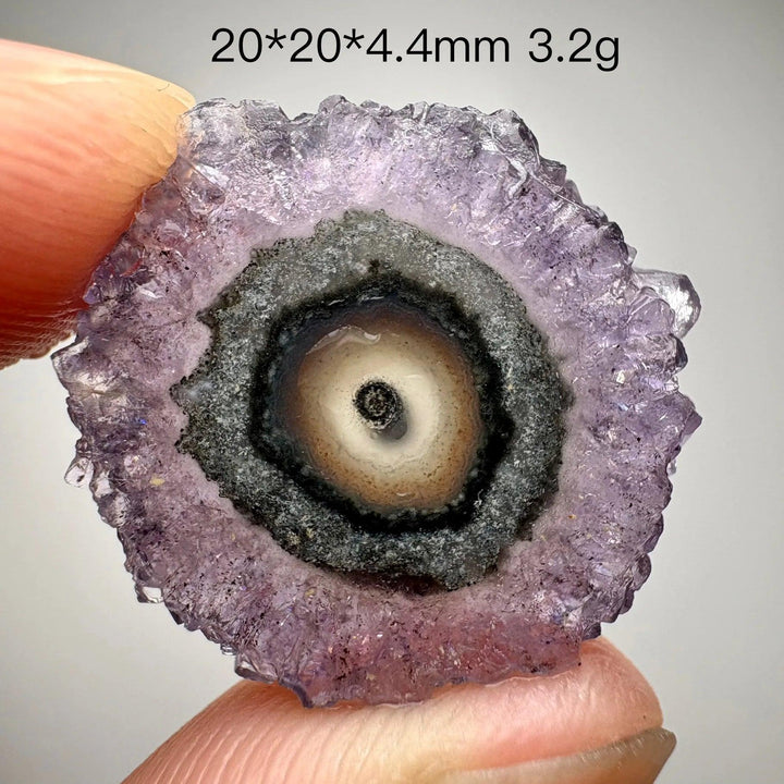 Natural Uruguayan amethyst slice crystal, home decor item, extremely rare
