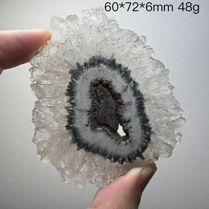 Natural Uruguayan amethyst slice crystal, home decor item, extremely rare