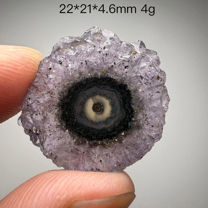Natural Uruguayan amethyst slice crystal, home decor item, extremely rare