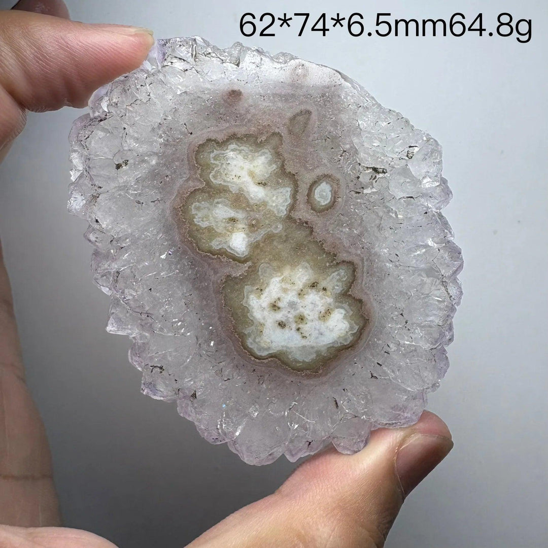 Natural Uruguayan amethyst slice crystal, home decor item, extremely rare