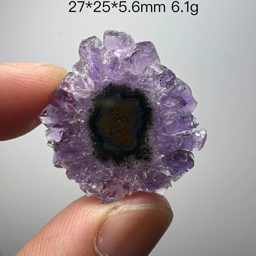Natural Uruguayan amethyst slice crystal, home decor item, extremely rare
