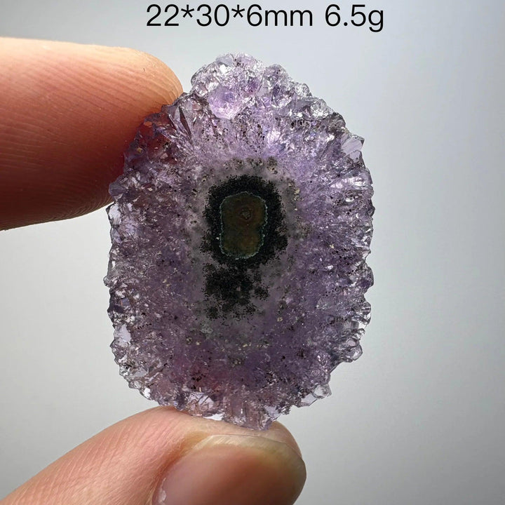 Natural Uruguayan amethyst slice crystal, home decor item, extremely rare