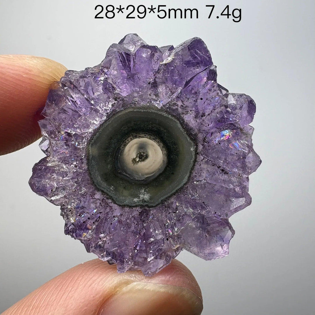 Natural Uruguayan amethyst slice crystal, home decor item, extremely rare