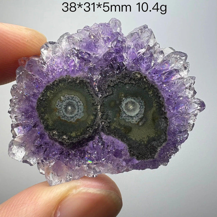 Natural Uruguayan amethyst slice crystal, home decor item, extremely rare