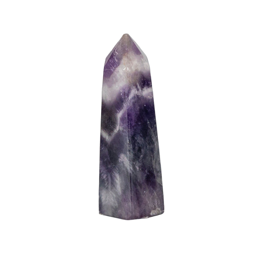 Amethyst Tower, Purple, Third Eye Chakra, Clarity Healing-Towers-Crystal Destiny-Amethyst-46g - 1.5"h x 1.0"w-Crystal Destiny