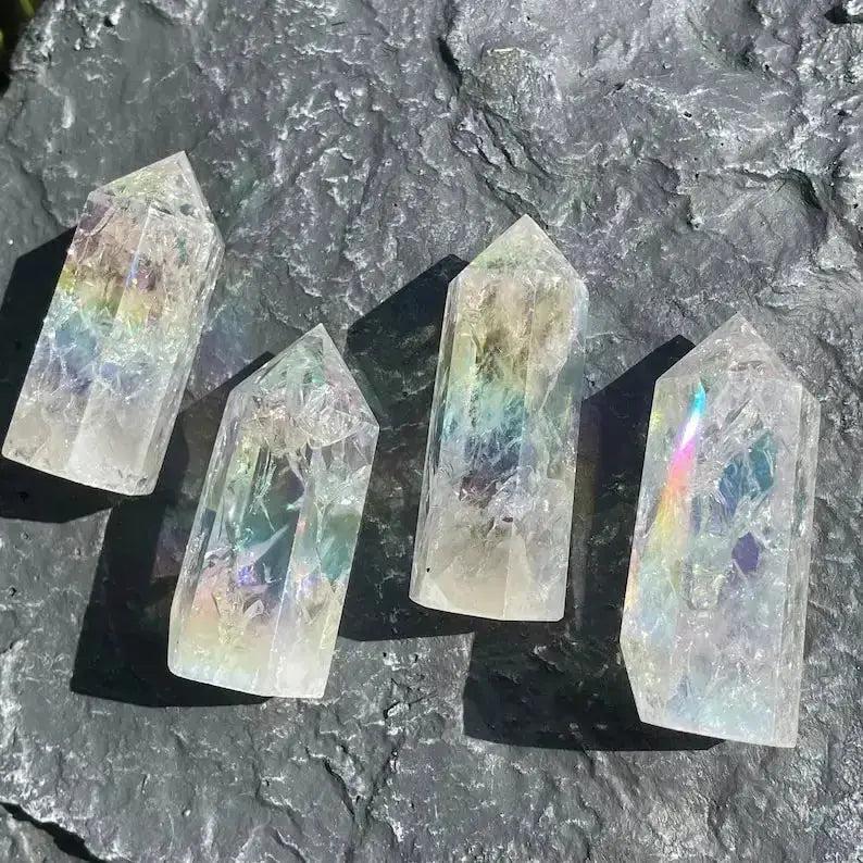Angel Aura Quartz Crystal Tower