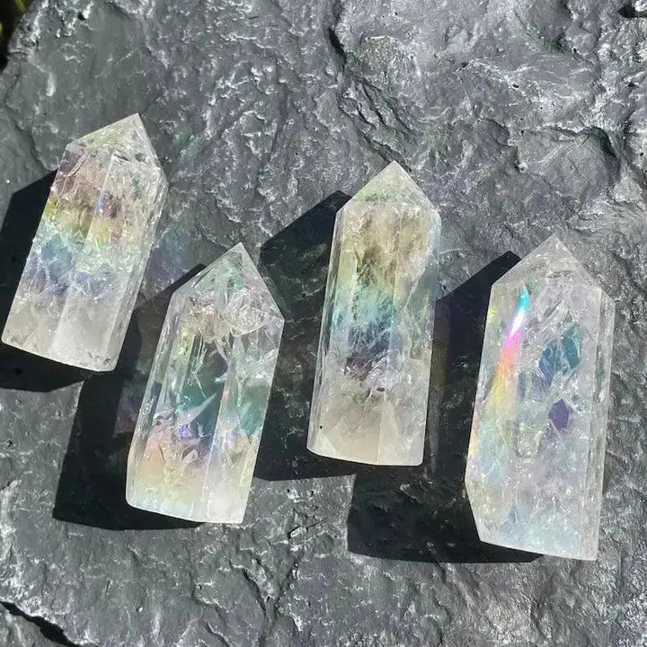 Angel Aura Quartz Crystal Tower