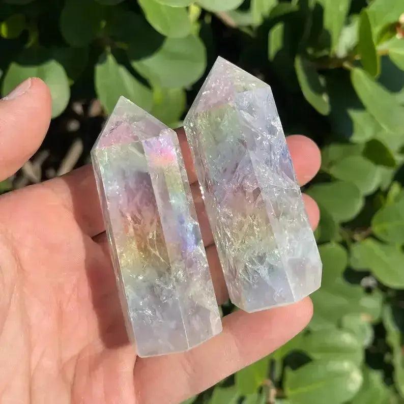 Angel Aura Quartz Crystal Tower