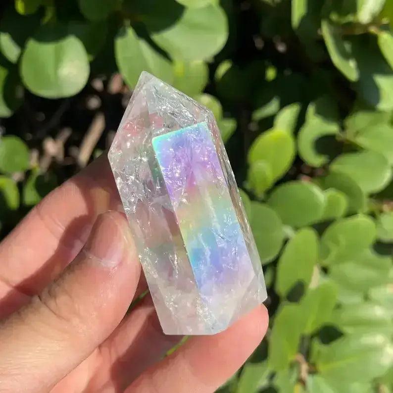 Angel Aura Quartz Crystal Tower