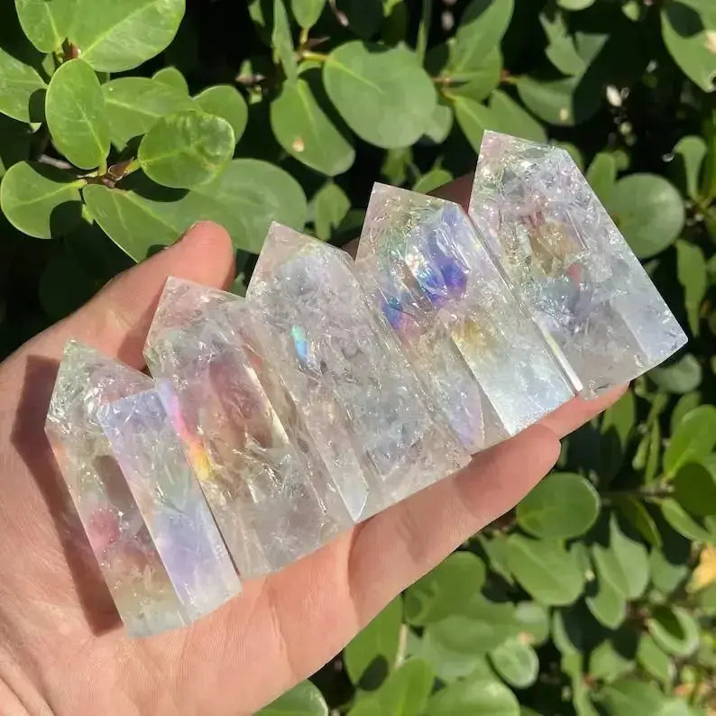 Angel Aura Quartz Crystal Tower-Towers-Ali-Angel Aura Quartz-40-50mm-Crystal Destiny