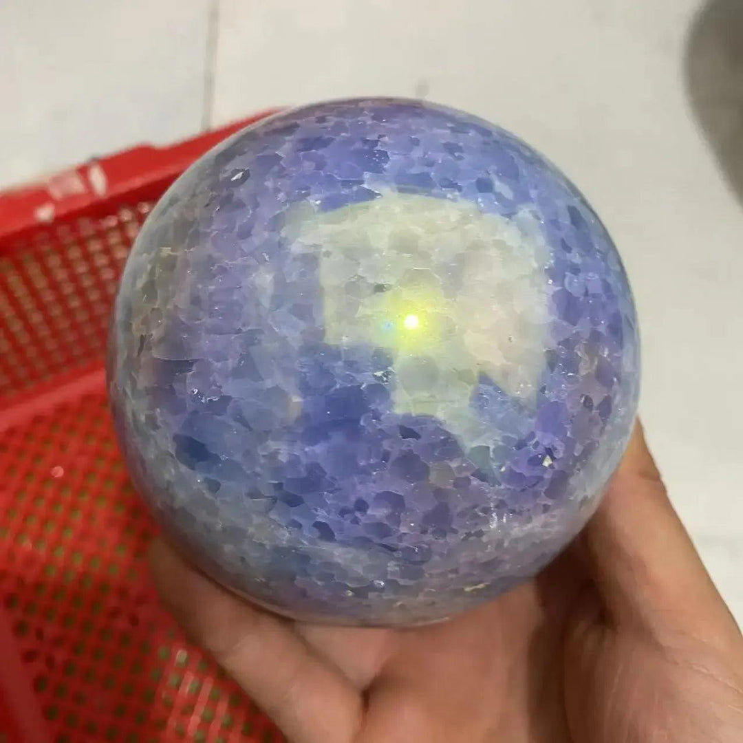 Angel Aura Quartz Sphere 60-80mm Iridescent Crystal