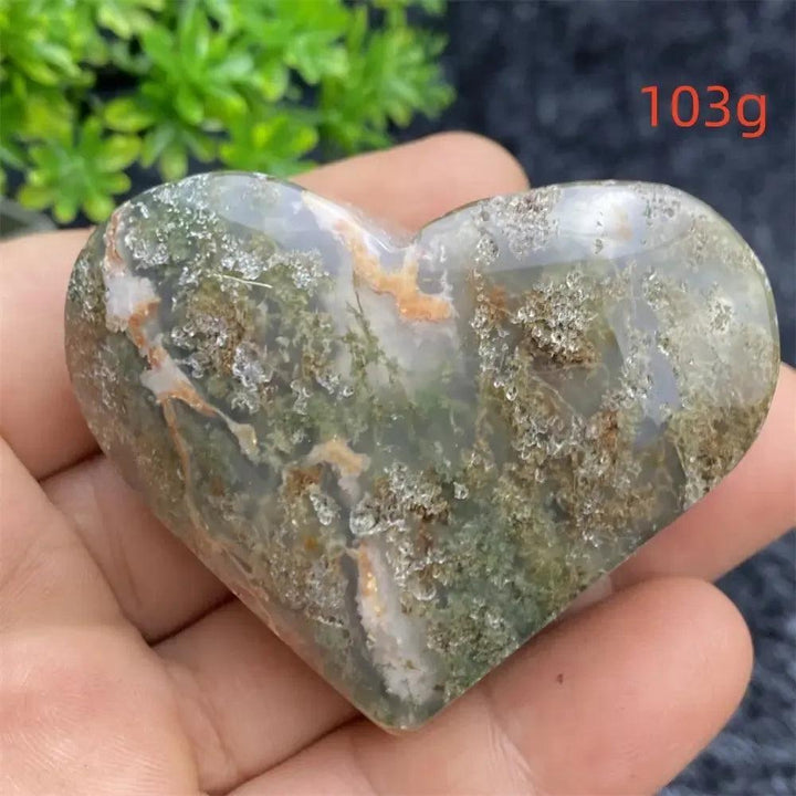 Aquatic Agate Geode Heart: A unique crystal heart with soft blue and white tones, natural druzy, and tranquil energy.