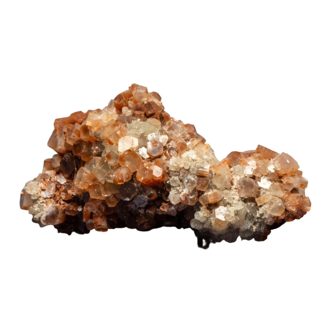 Aragonite Crystal Cluster with radiating prismatic crystals in warm earth tones, a unique sputnik formation.