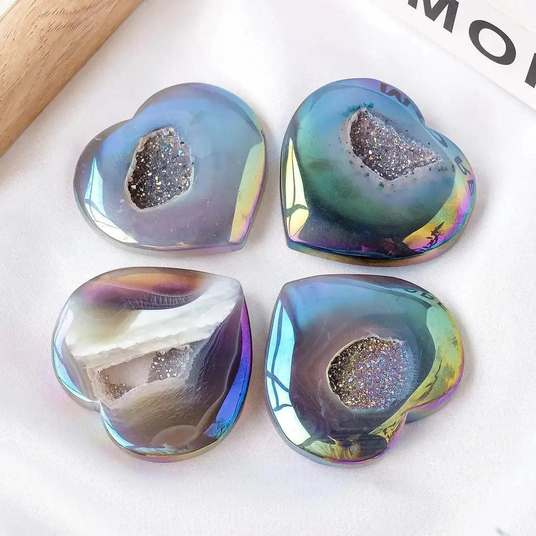 Aura Agate Crystal Cluster