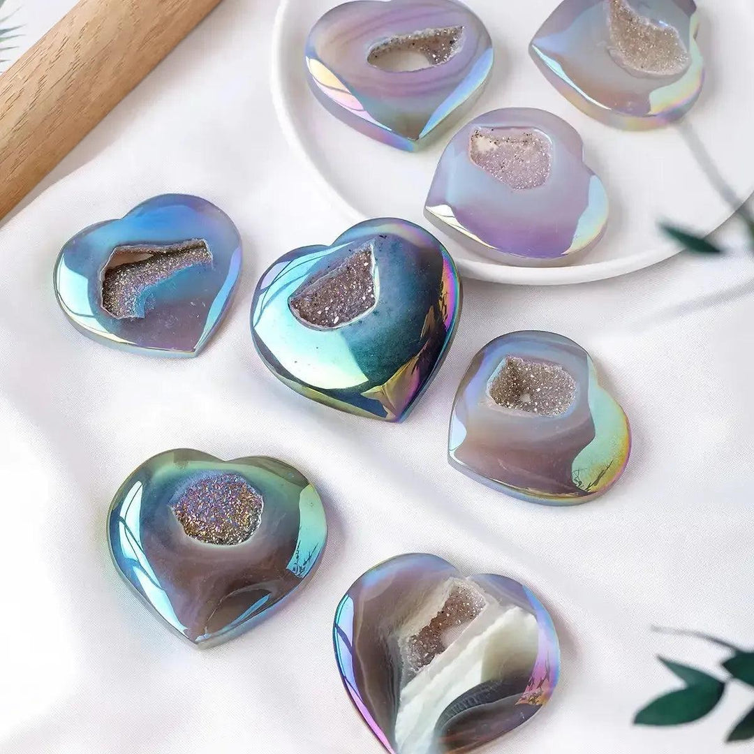 Aura Agate Crystal Cluster