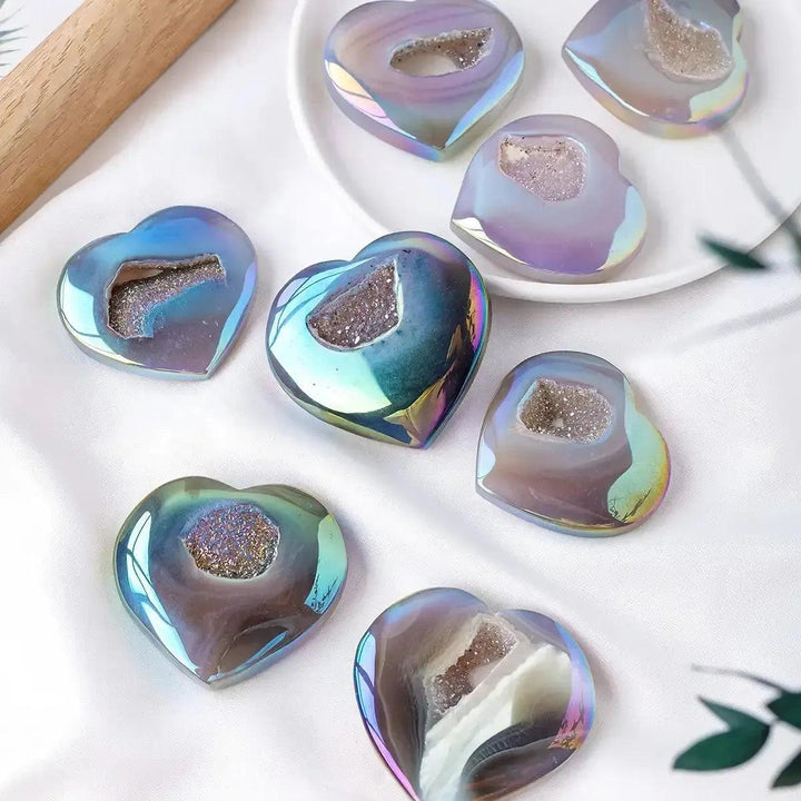 Aura Agate Crystal Cluster