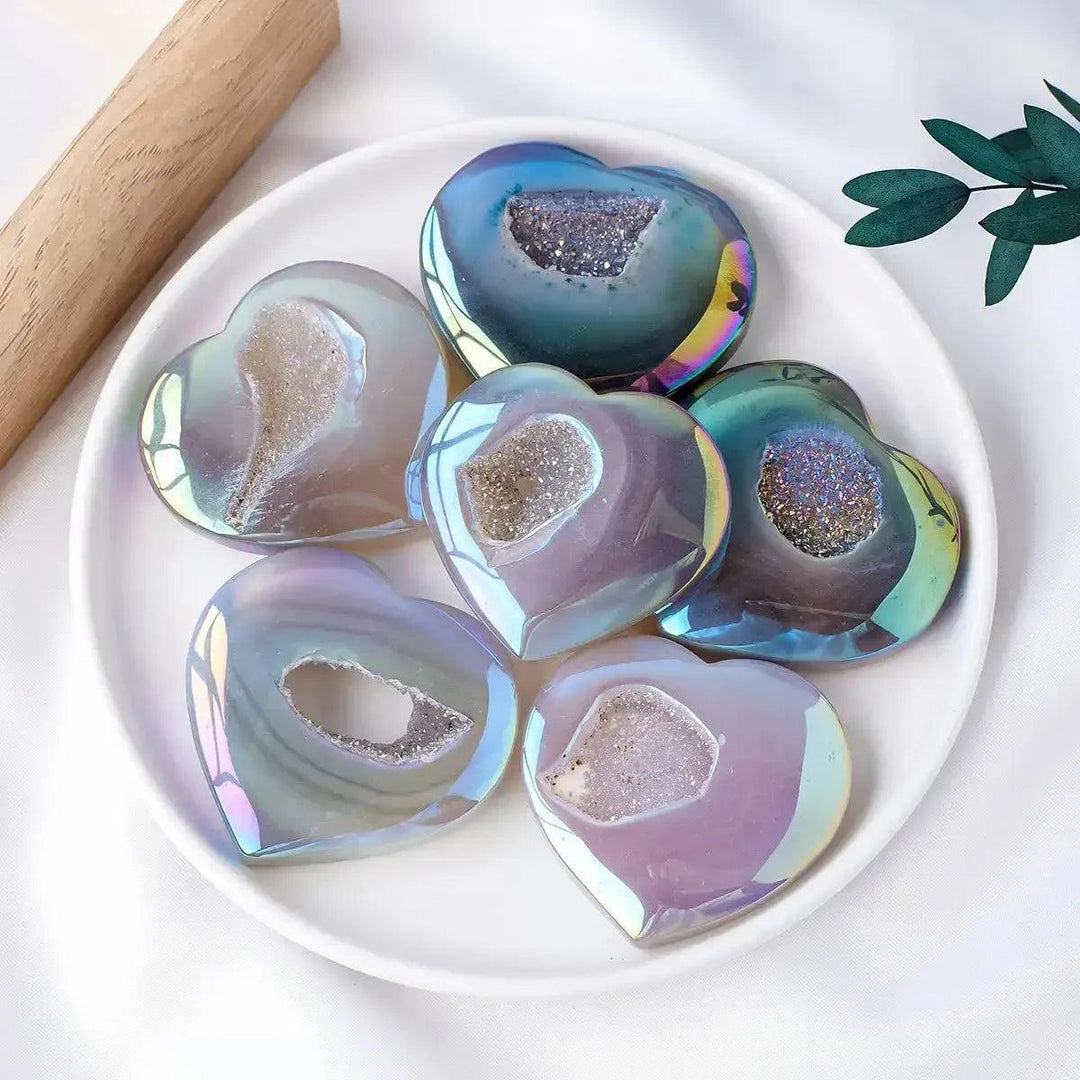Aura Agate Crystal Cluster