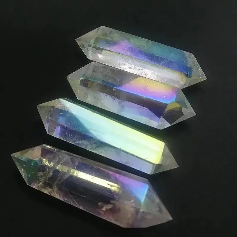Aura Angel Clear Quartz Crystal Twin-Point-Points-Ali-Aura Quartz-50-80mm-Crystal Destiny