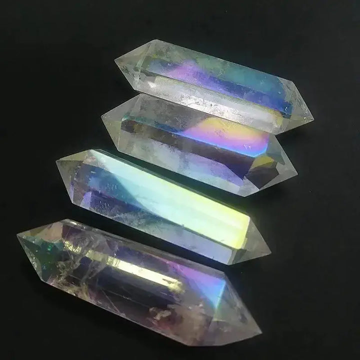 Aura Angel Clear Quartz Crystal Twin-Point-Points-Ali-Aura Quartz-50-80mm-Crystal Destiny