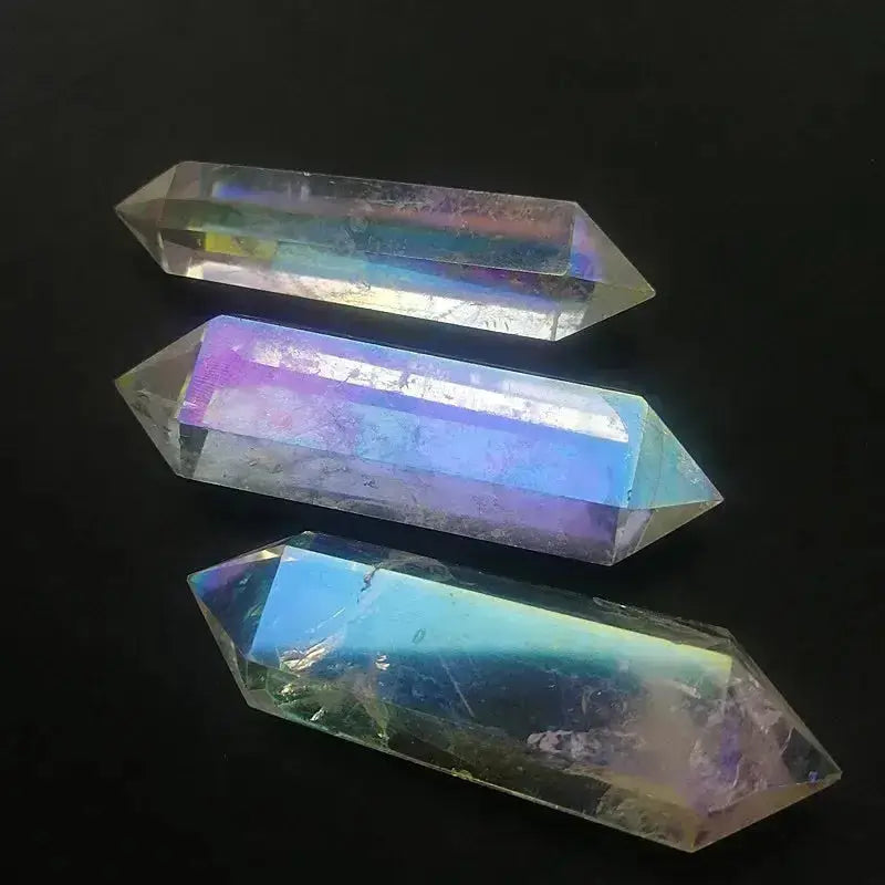 Aura Angel Clear Quartz Crystal Twin-Point-Points-Ali-Aura Quartz-50-80mm-Crystal Destiny