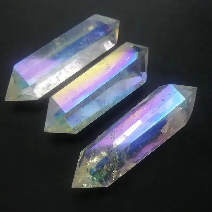 Aura Angel Clear Quartz Crystal Twin-Point-Points-Ali-Aura Quartz-50-80mm-Crystal Destiny