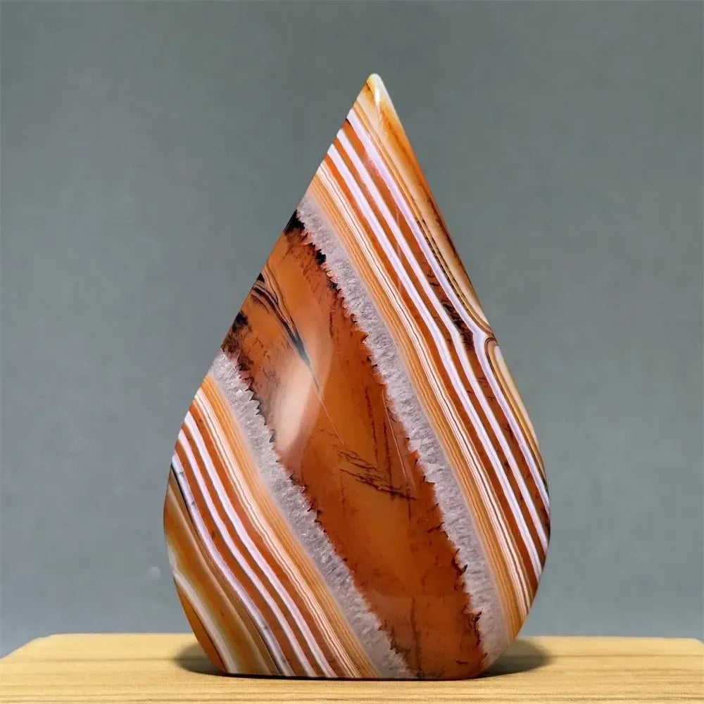 Banded Agate Freeform Torch | Natural Mineral Specimen-Freeforms-Ali-Agate-A2 145g 83mm-Crystal Destiny