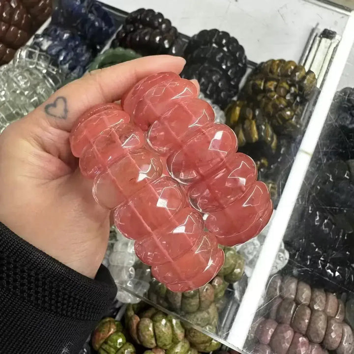 Big Cuff Bangle Crystal Bead Bracelets-Bracelets-Ali-Amazonite-19cm-Crystal Destiny