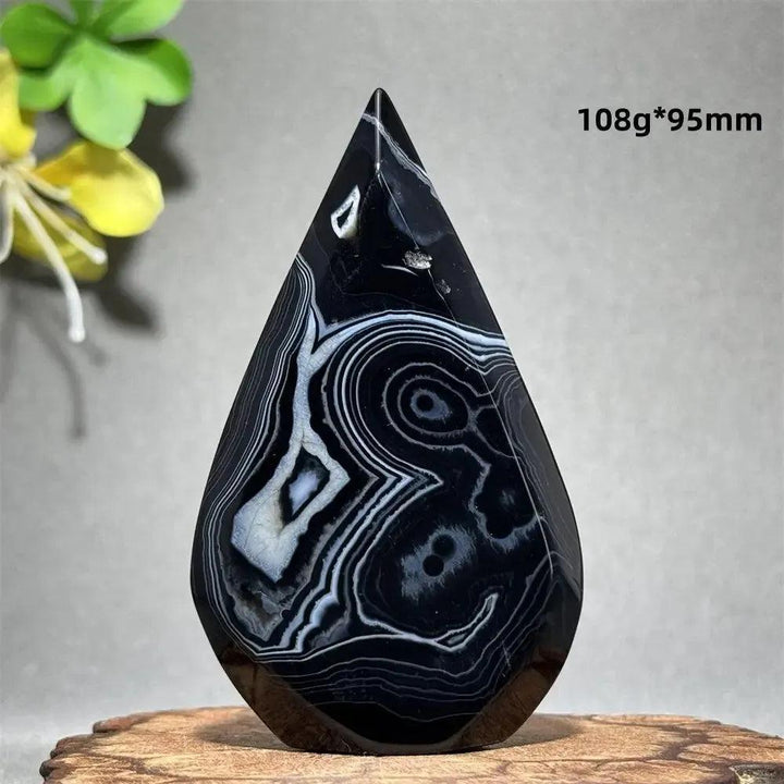 Black Agate Freeform Torch