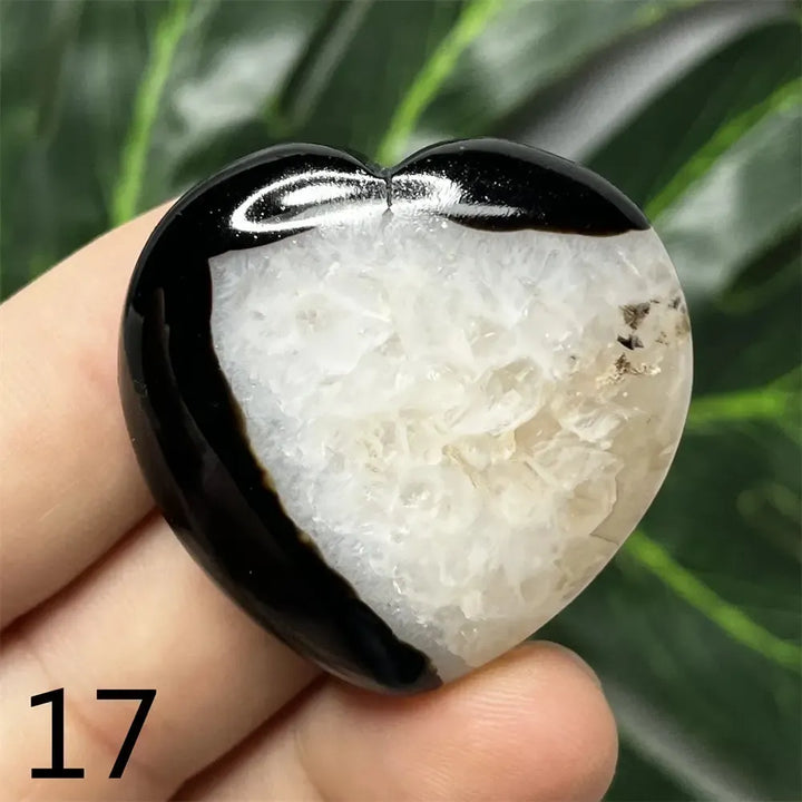 Black Agate Geode Crystal Heart-Hearts-Ali-Black Agate-17-Crystal Destiny