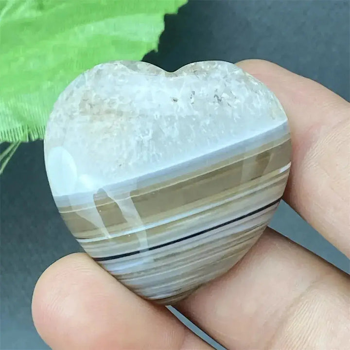 Black Agate Geode Heart Natural Crystal-Hearts-Ali-Black Agate-8 34g-Crystal Destiny