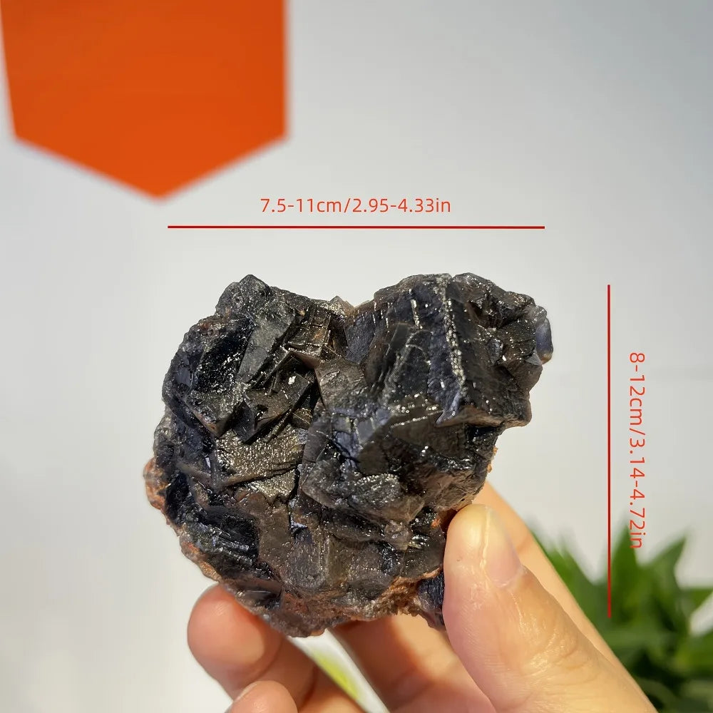 Black Rose Fluorite UV Reactive Mineral Specimen