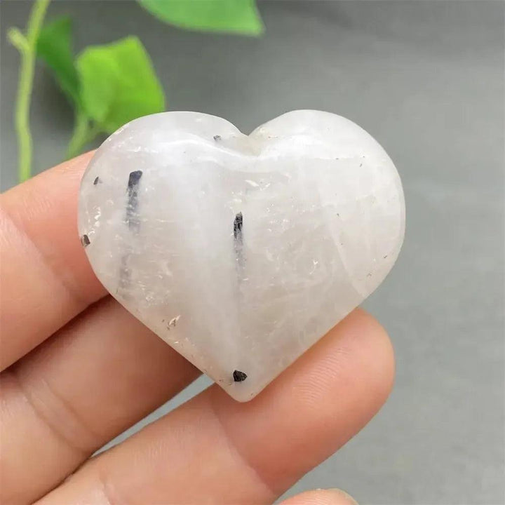 Black Tourmaline in Quartz Crystal Heart | Pick Yours
