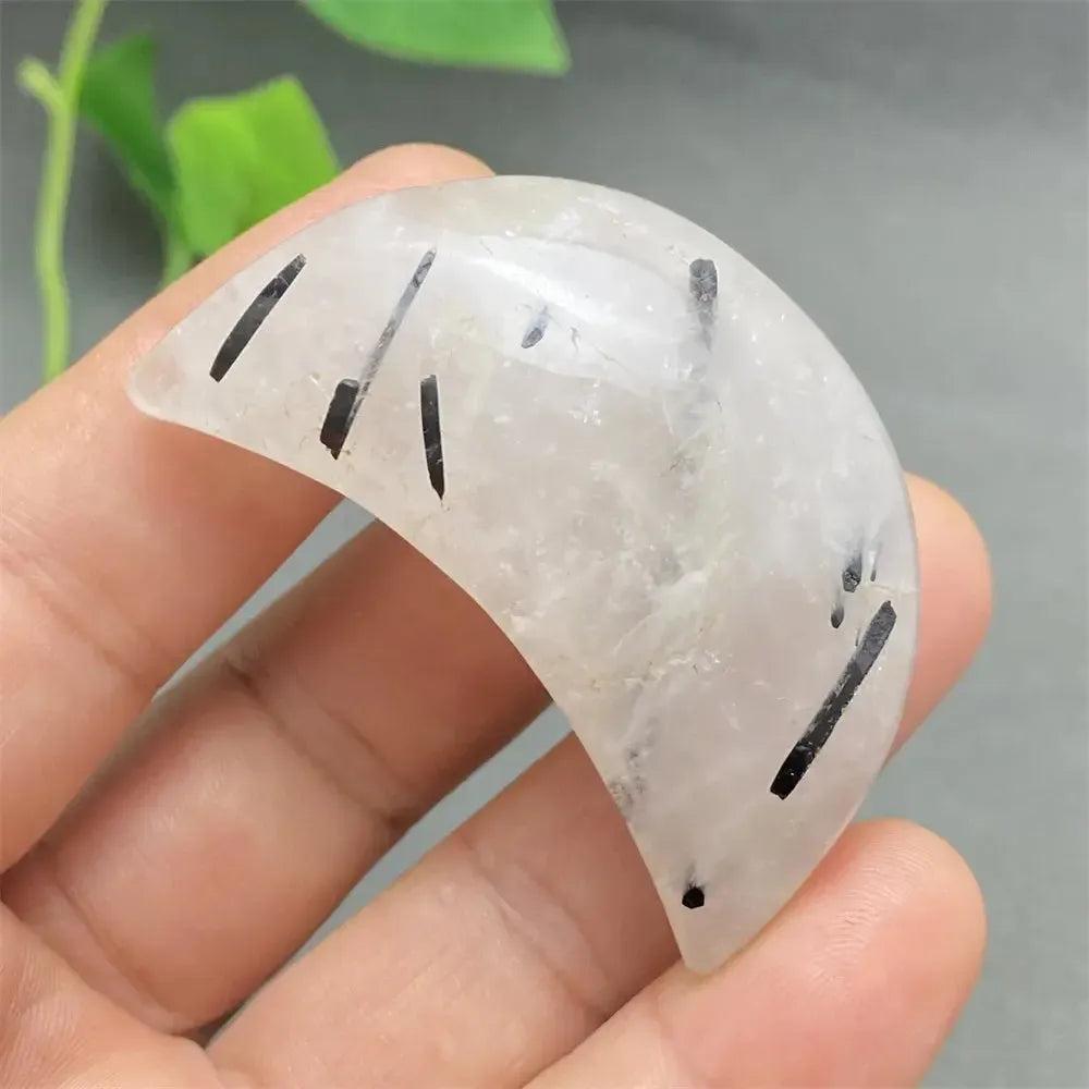 Black Tourmaline in Quartz Crystal Heart | Pick Yours