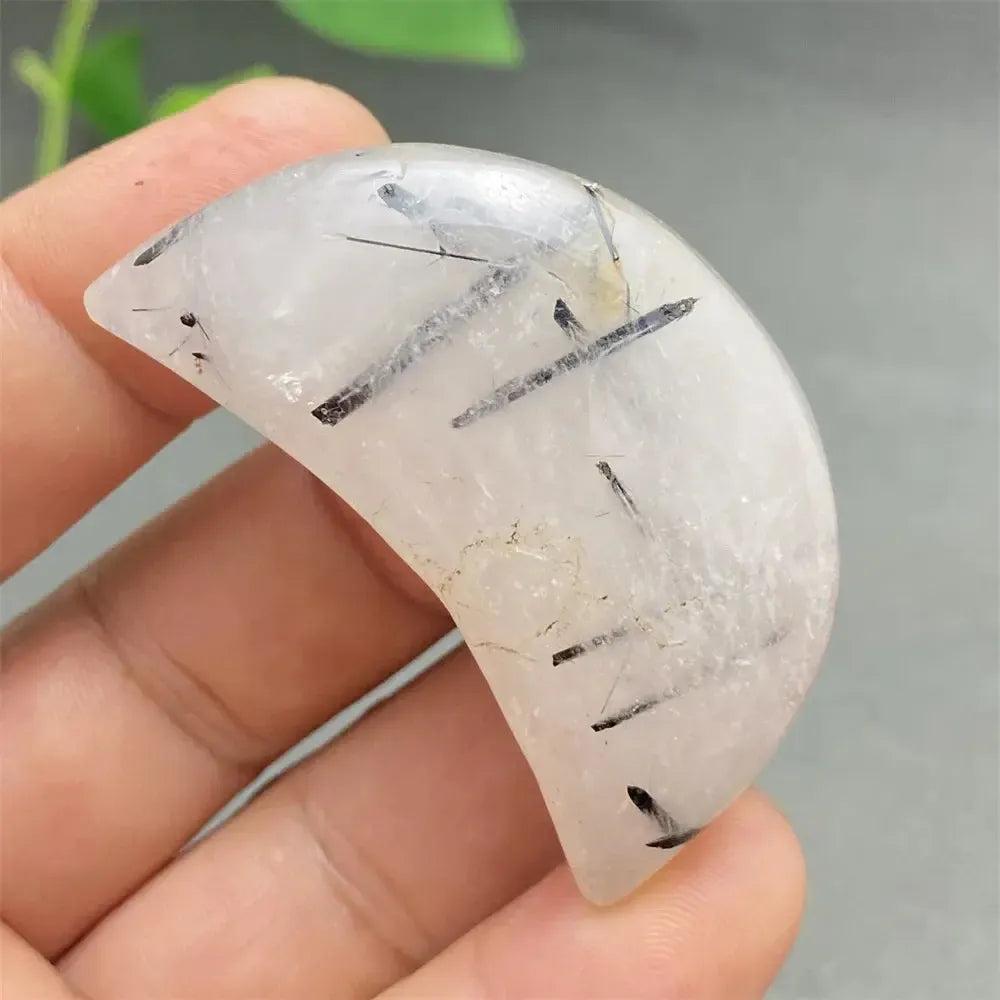 Black Tourmaline in Quartz Crystal Heart | Pick Yours