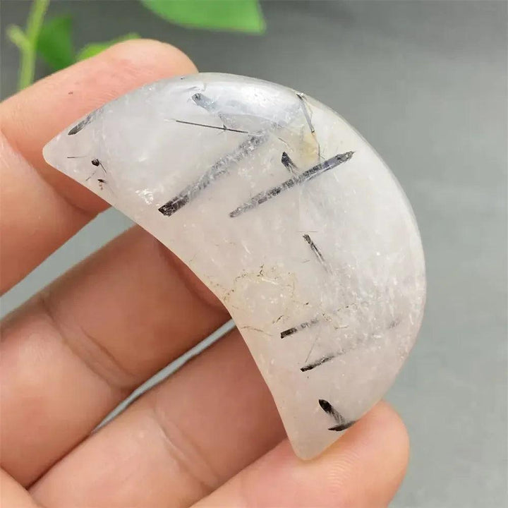 Black Tourmaline in Quartz Crystal Heart | Pick Yours