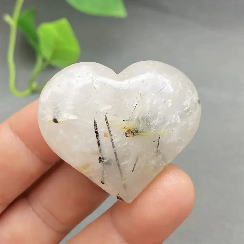 Black Tourmaline in Quartz Heart Crystal-Hearts-Ali-14 47g-Black Tourmaline in Quartz-Crystal Destiny