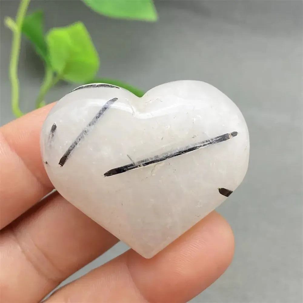 Black Tourmaline in Quartz Heart Crystal-Hearts-Ali-17 51g-Black Tourmaline in Quartz-Crystal Destiny