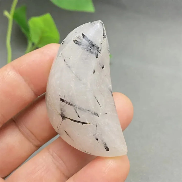 Black Tourmaline in Quartz Heart Crystal-Hearts-Ali-30 56g-Black Tourmaline in Quartz-Crystal Destiny