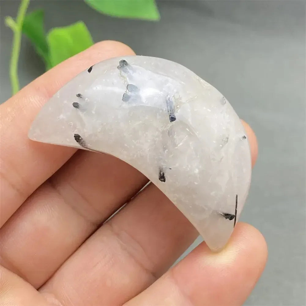 Black Tourmaline in Quartz Heart Crystal-Hearts-Ali-31 43g-Black Tourmaline in Quartz-Crystal Destiny