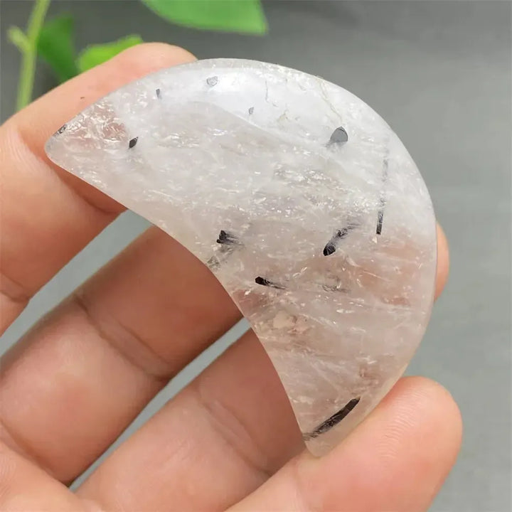 Black Tourmaline in Quartz Heart Crystal-Hearts-Ali-33 48g-Black Tourmaline in Quartz-Crystal Destiny