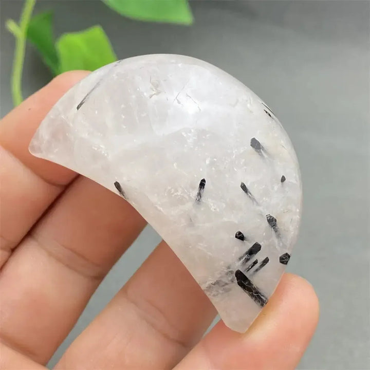 Black Tourmaline in Quartz Heart Crystal-Hearts-Ali-34 59g-Black Tourmaline in Quartz-Crystal Destiny