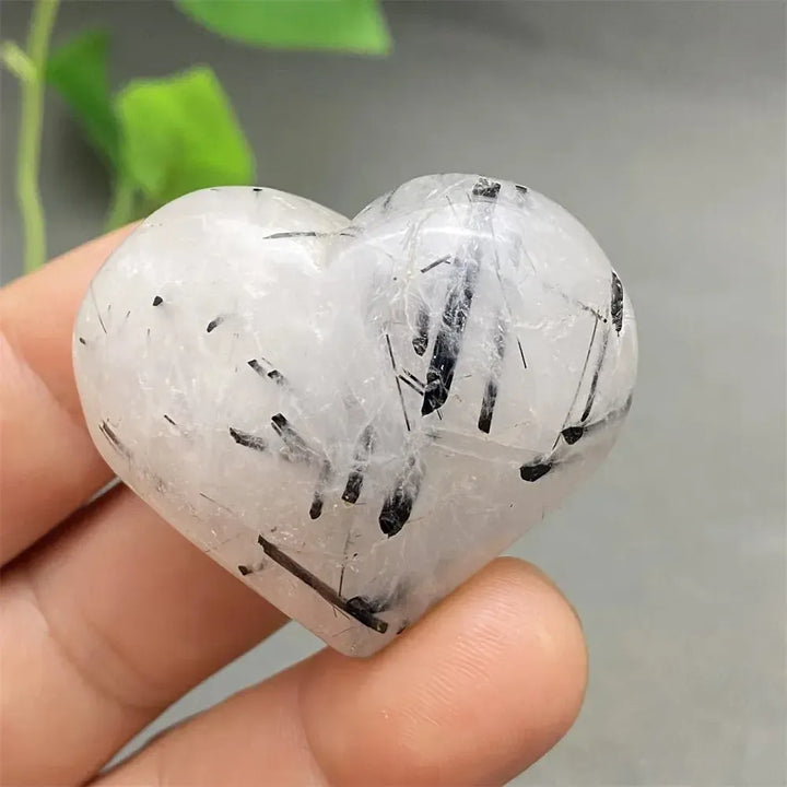 Black Tourmaline in Quartz Heart Crystal-Hearts-Ali-9 48g-Black Tourmaline in Quartz-Crystal Destiny